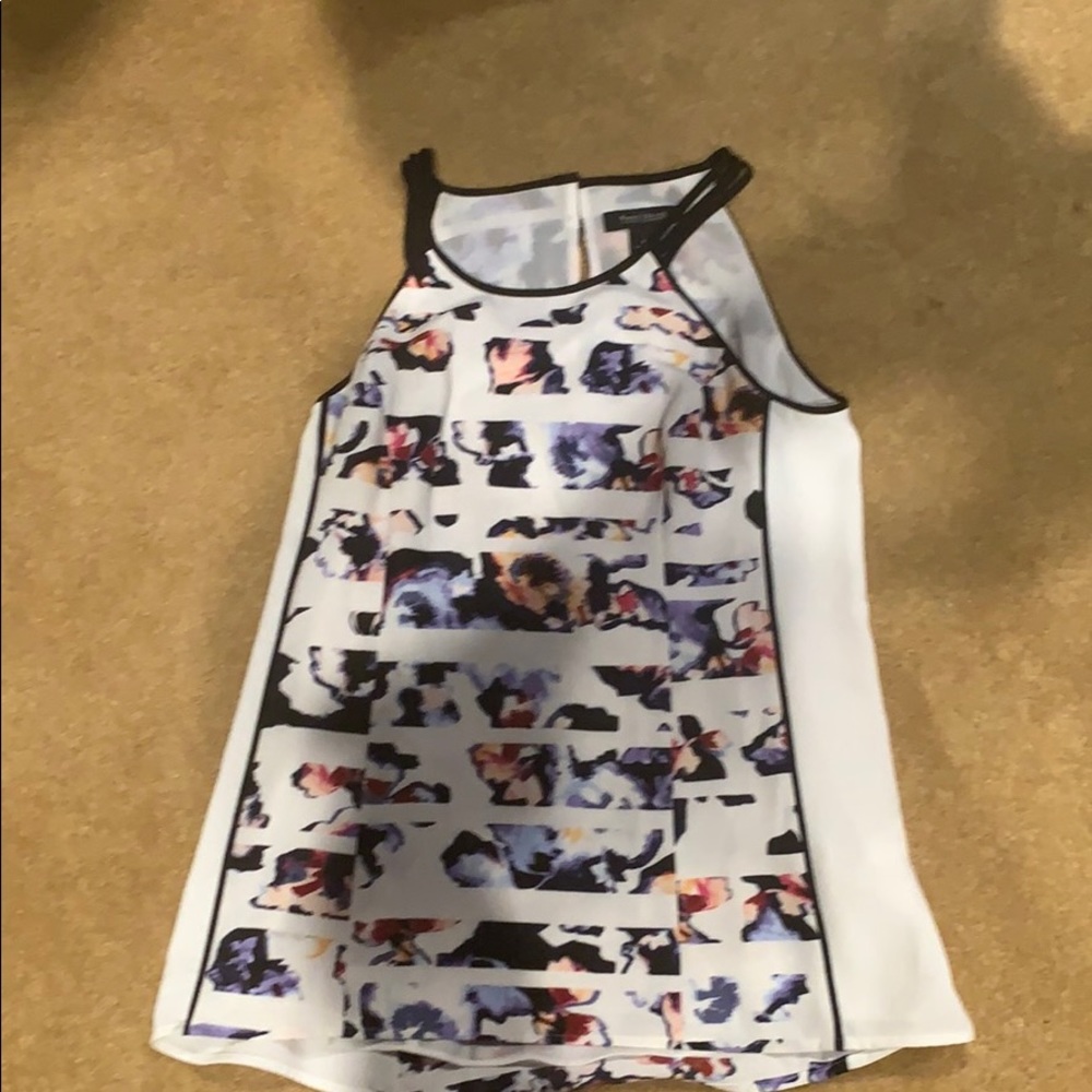 Floral White House black market top